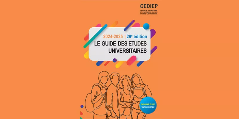 Le Guide des études universitaires 2024-2025, Le Guide des études universitaires 2024-2025 du CEDIEP  vient de sortir