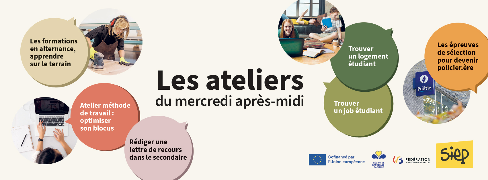 Recommencer une année en maternelle en primaire ou en secondaire, Les ateliers du mercredi du SIEP, c&rsquo;est gratuit et tous les mercredis!
