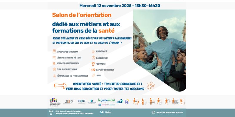 Les ateliers du mercredi du SIEP, Le Salon Orientation Santé : Découvre les métiers et formations de la santé à Bruxelles